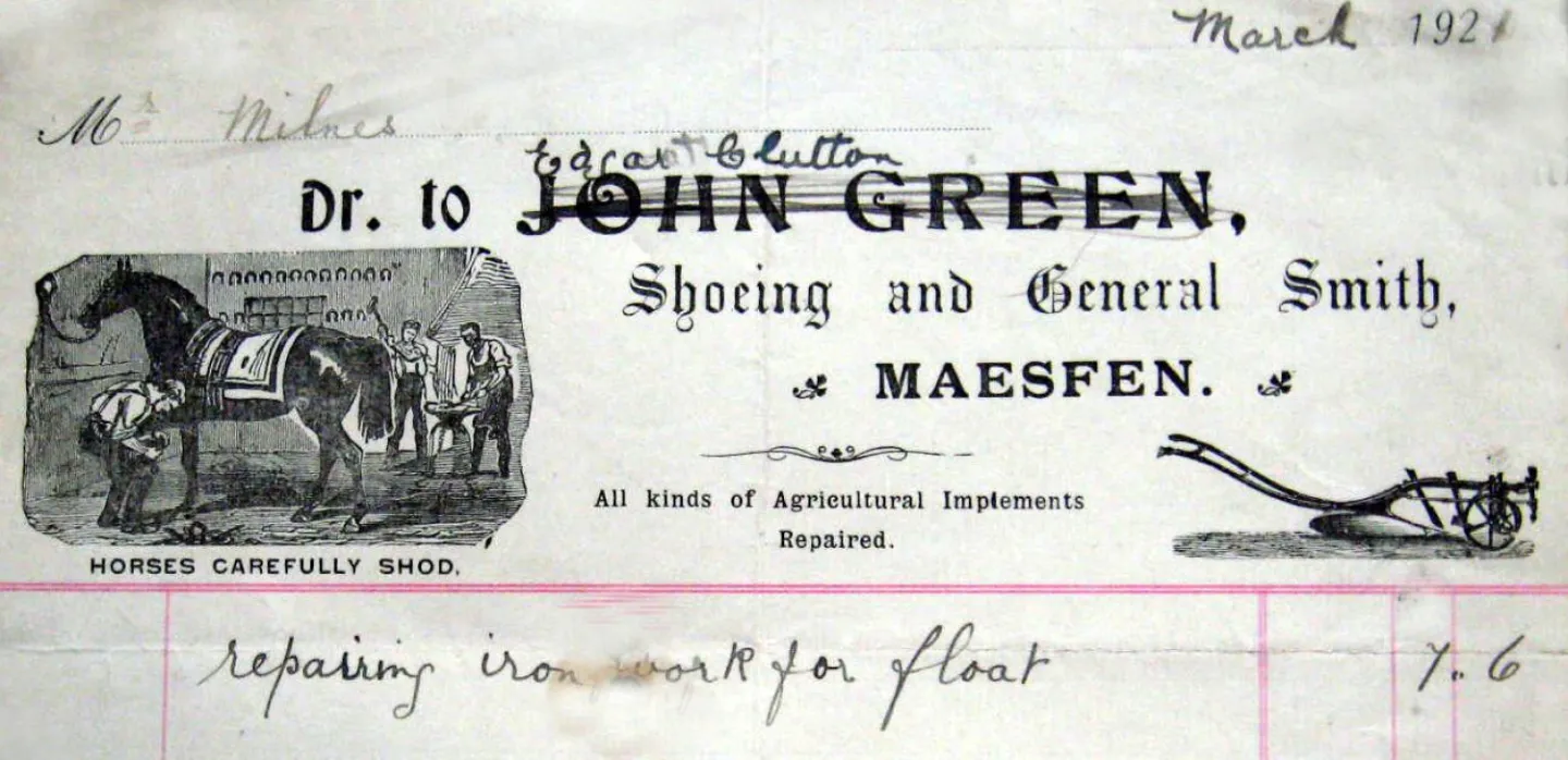 Macefen Smithy Invoice