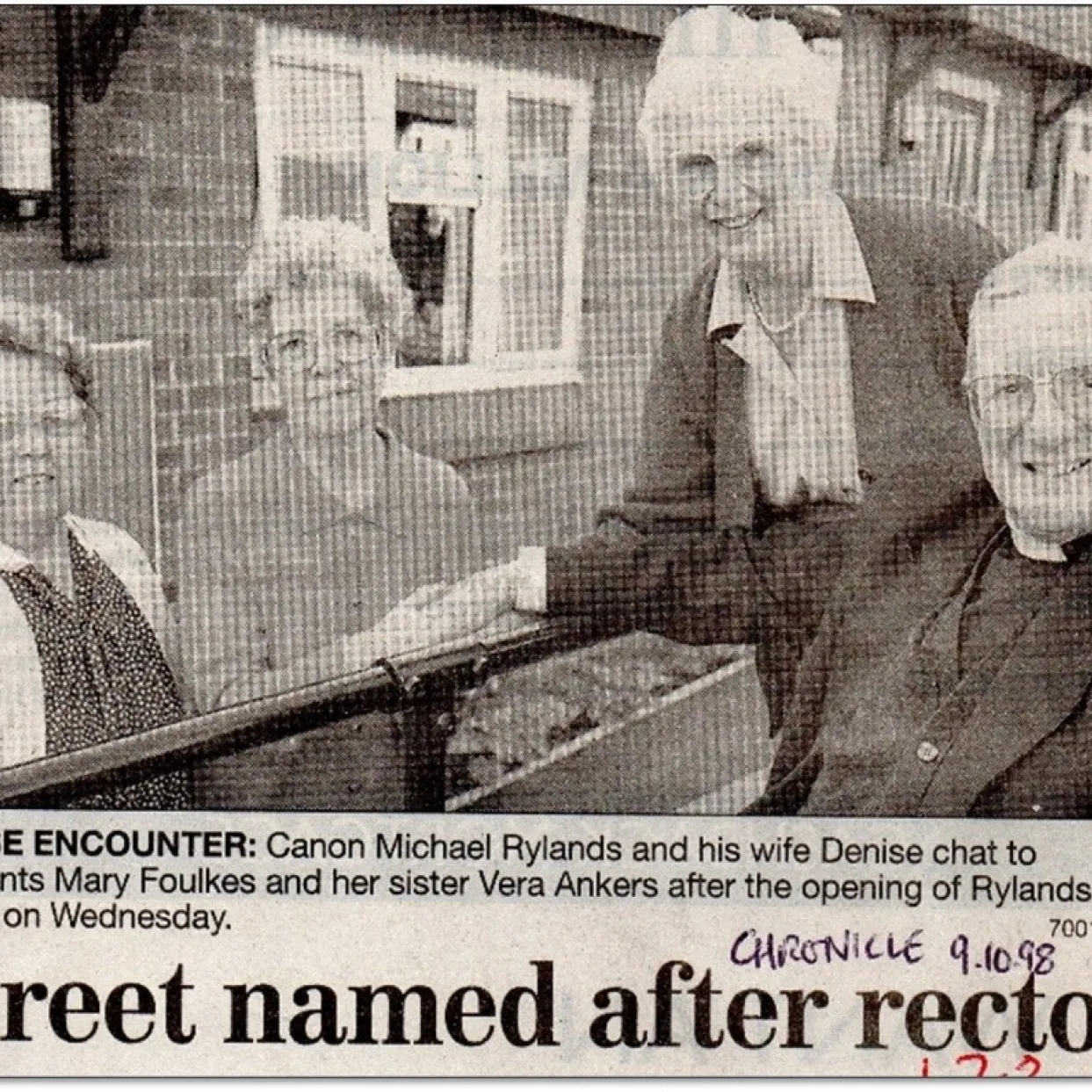 Street named after Rector