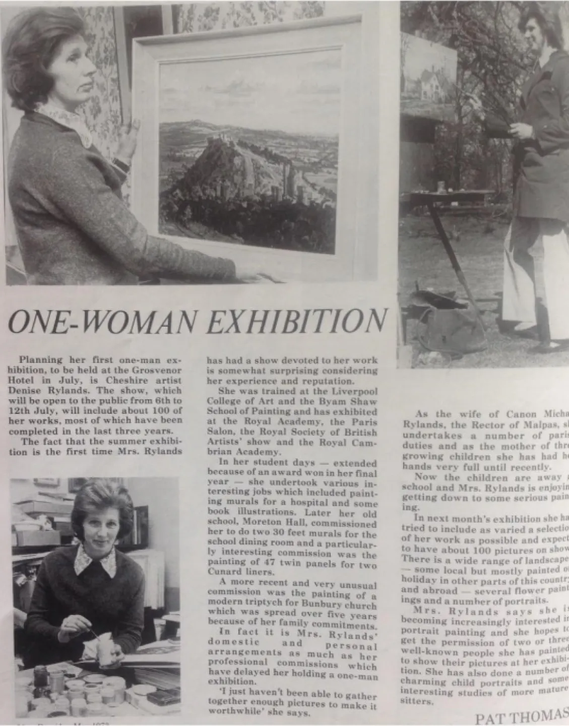One Woman Exhibition