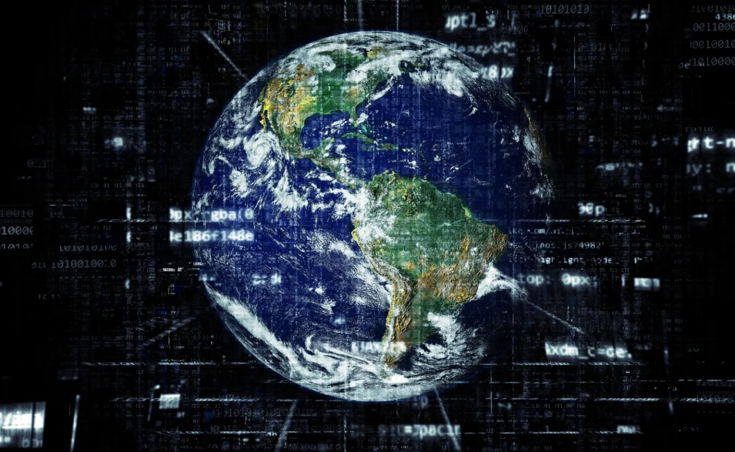 Earth, internet, globalization
