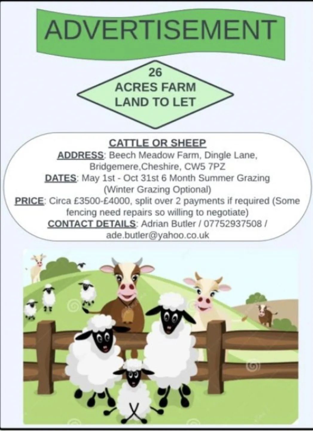 land advert