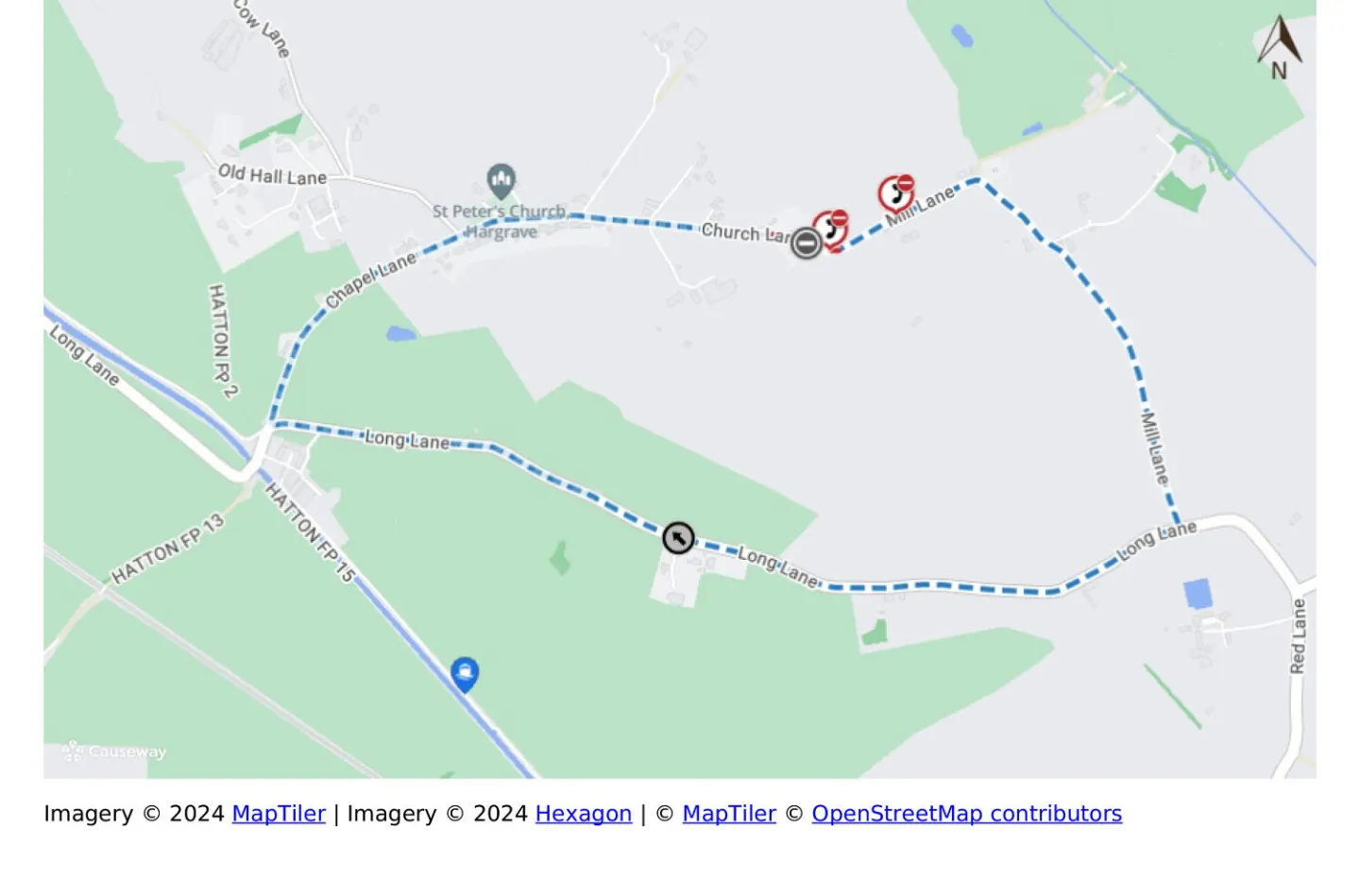Road Closure Hargrave