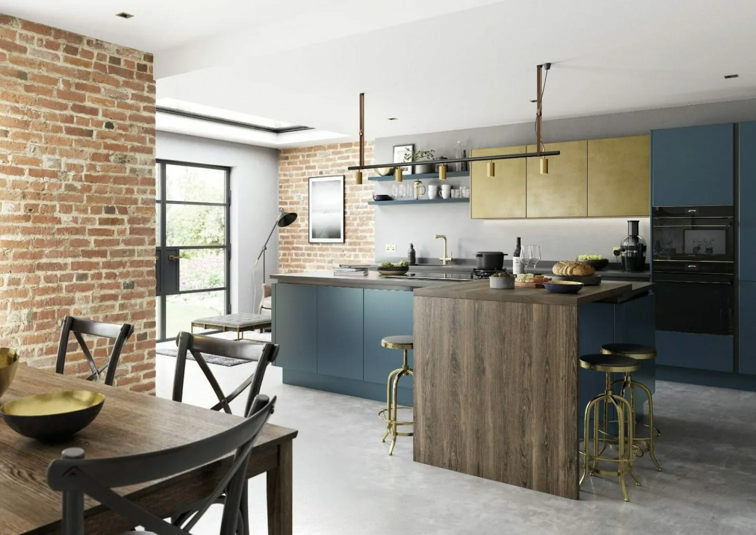 Alku Modern Matt Kitchen With Island 4