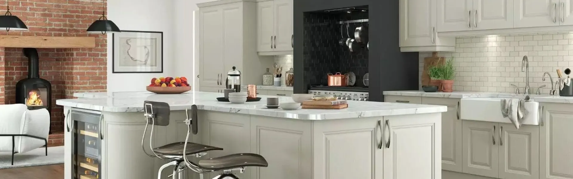 Alku Shaker Open Plan Kitchen 