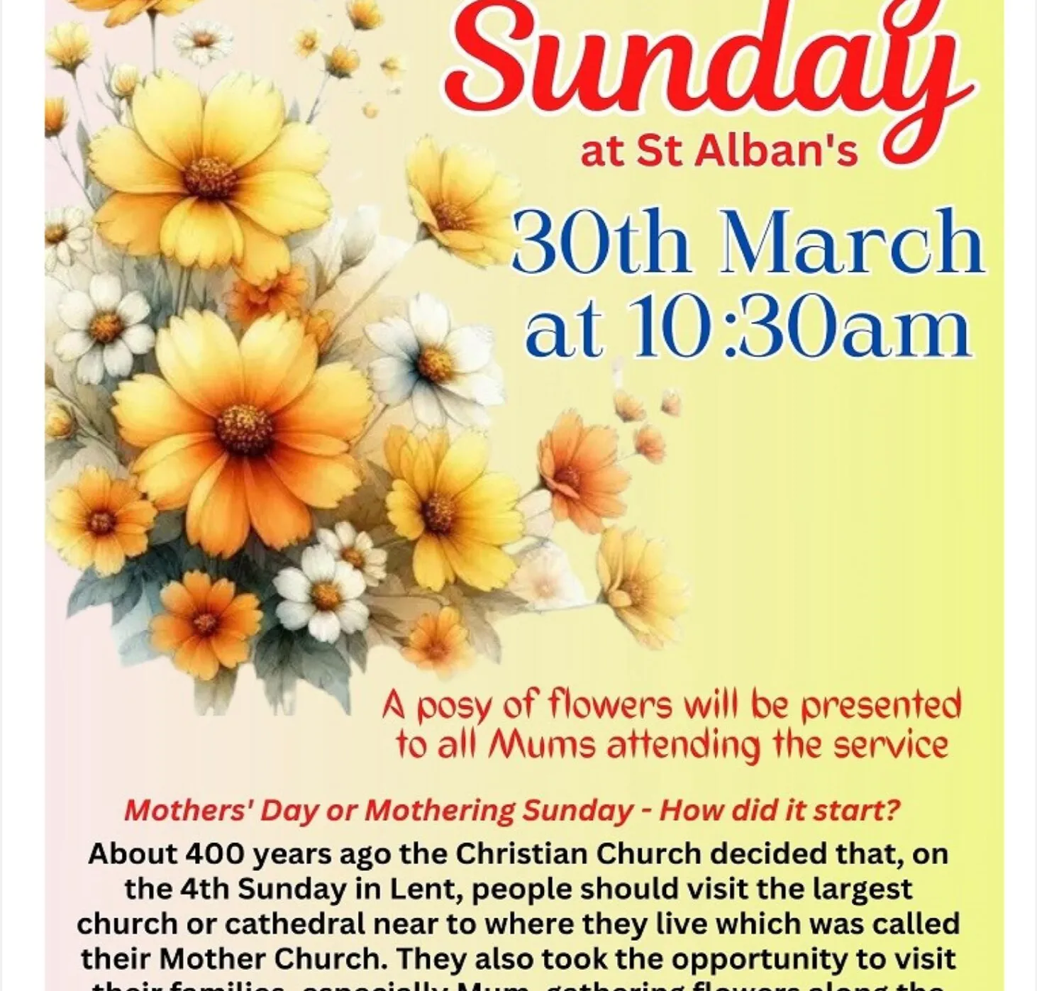 Mothering Sunday