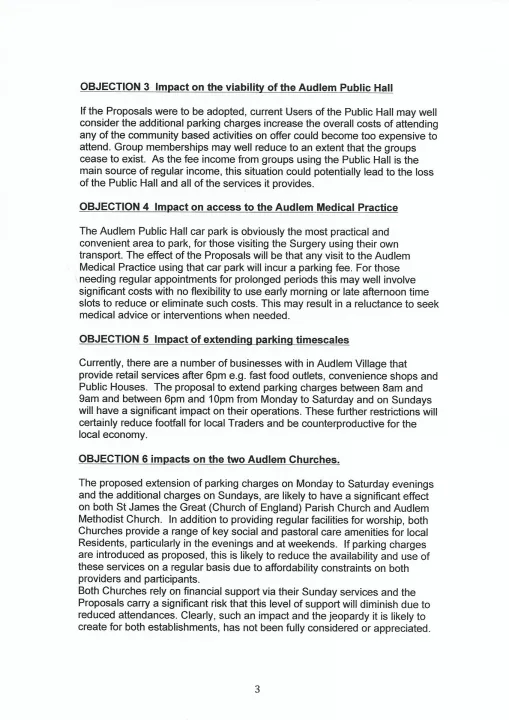 Audlem Village Car Parking P3