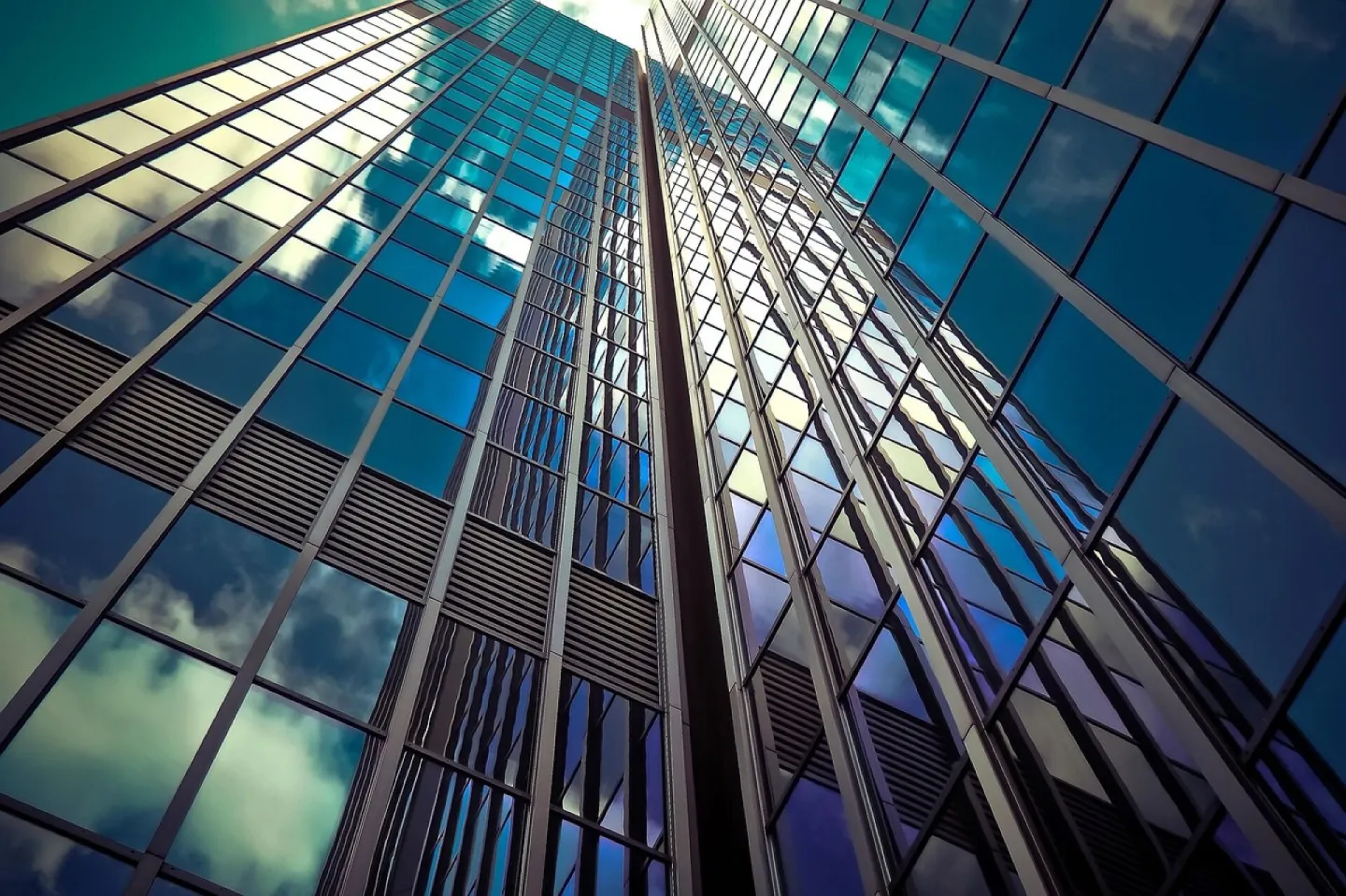 Architecture, skyscraper, glass facades, modern