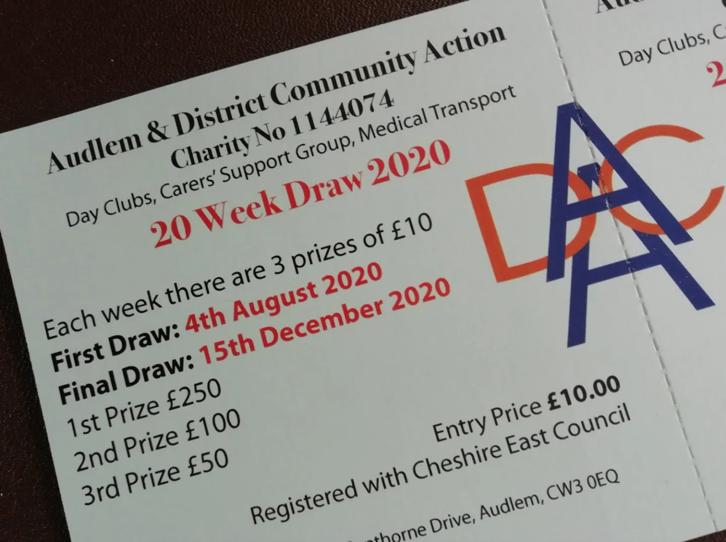 20 Week Draw