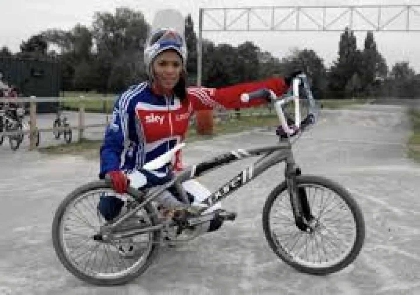 Shanaze Reade with BMX bike