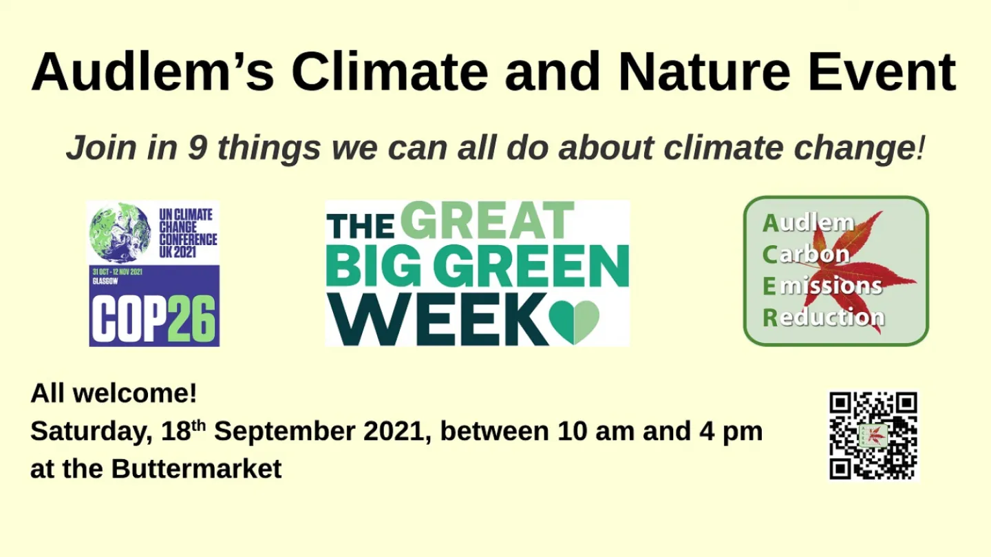 Audlem 39 s Climate And Nature Event   Display For Village Screens