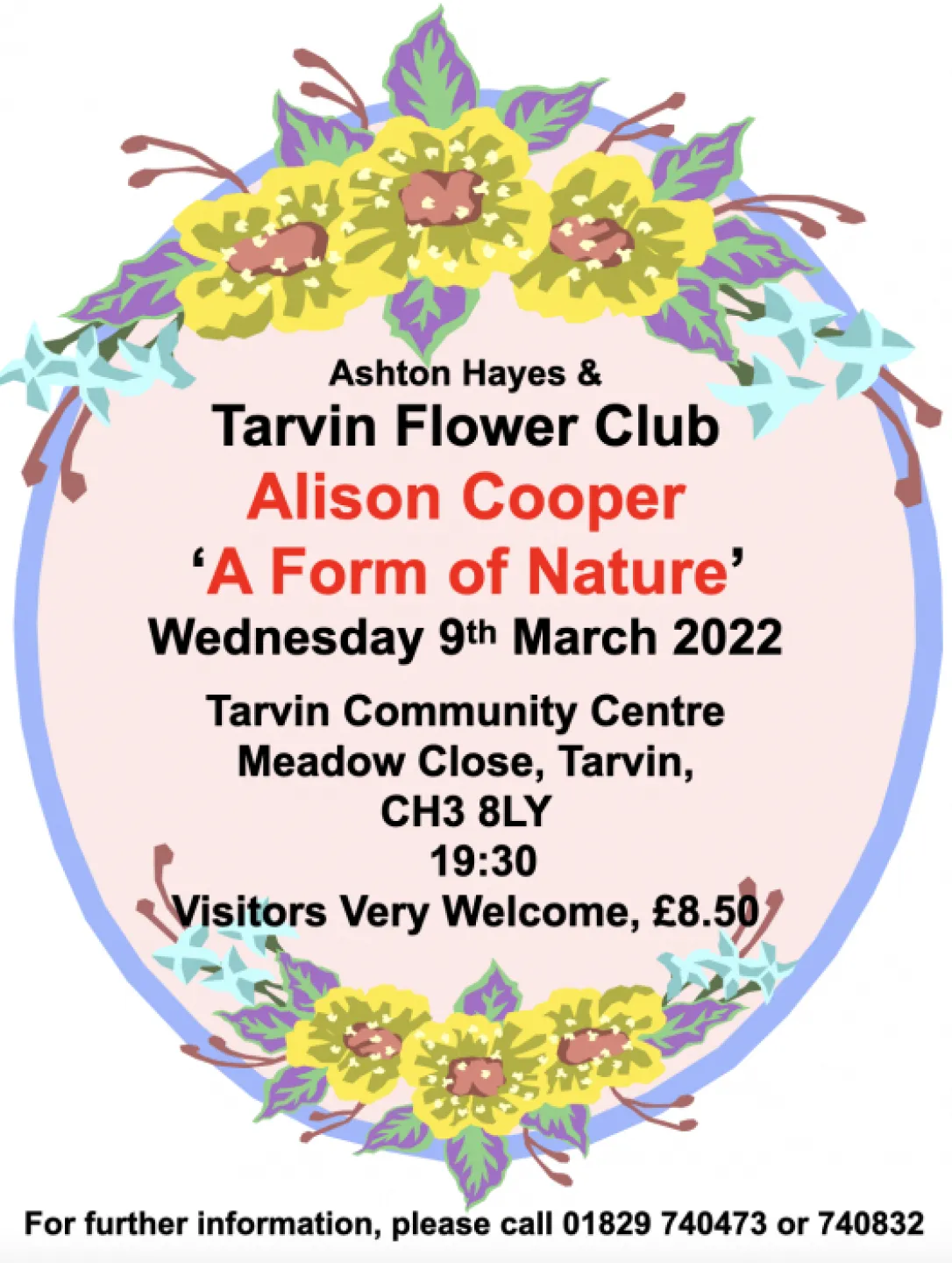 Flower Club Poster 9-3-22