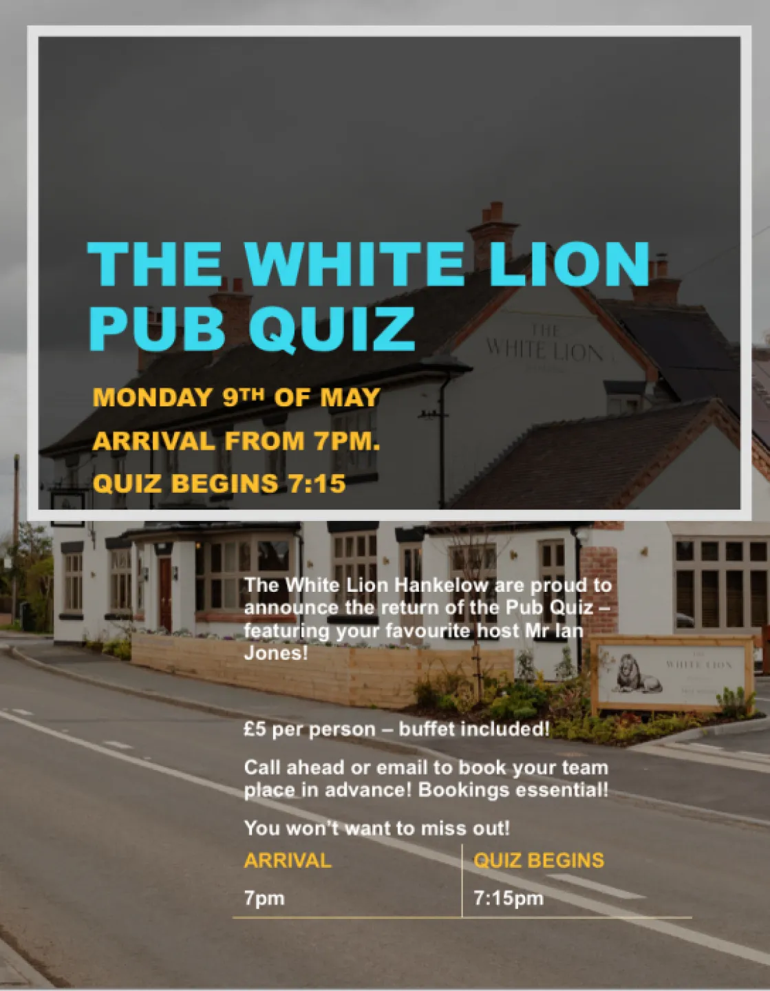 White Lion Pub Quiz
