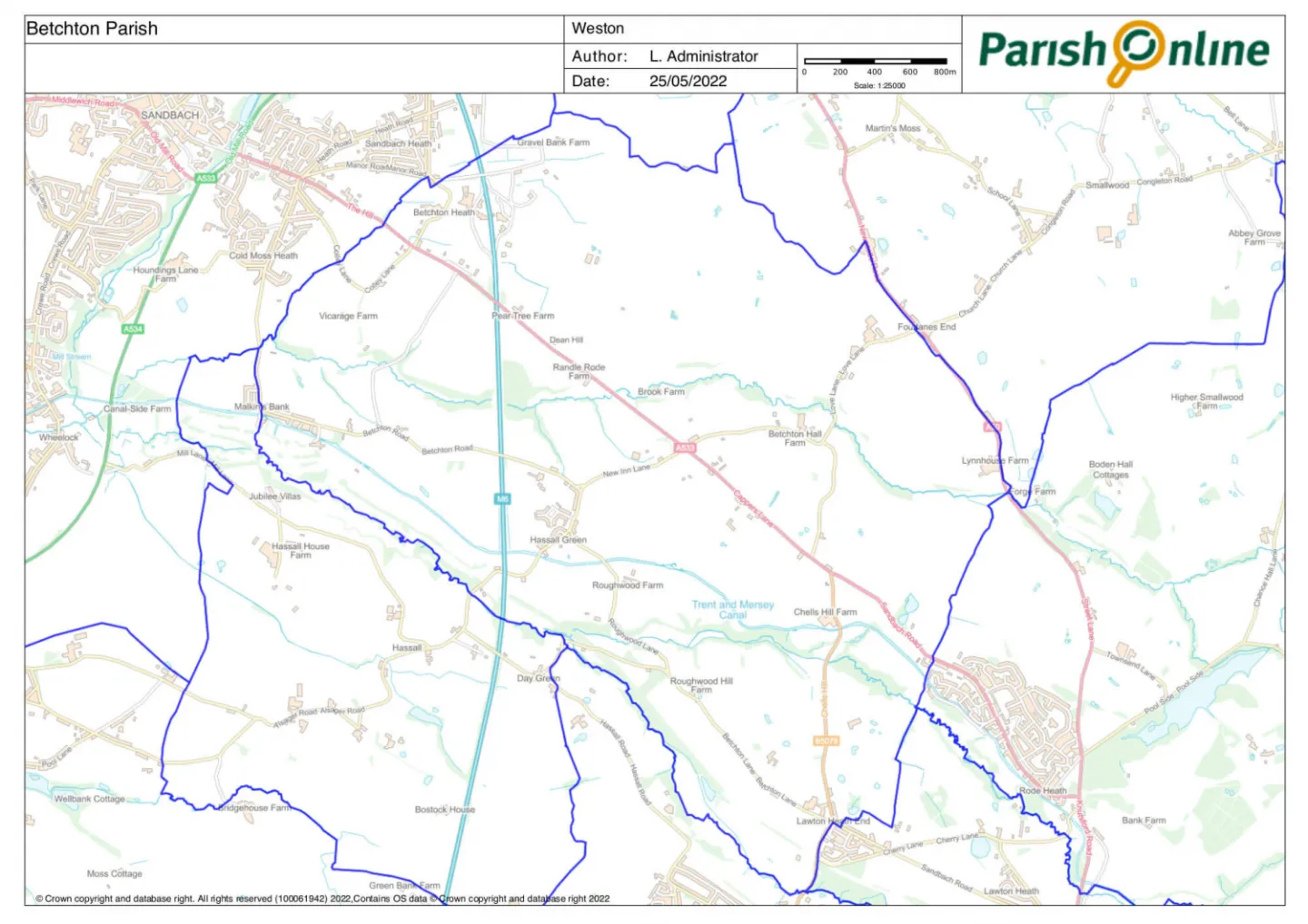 Betchton Parish Council Map