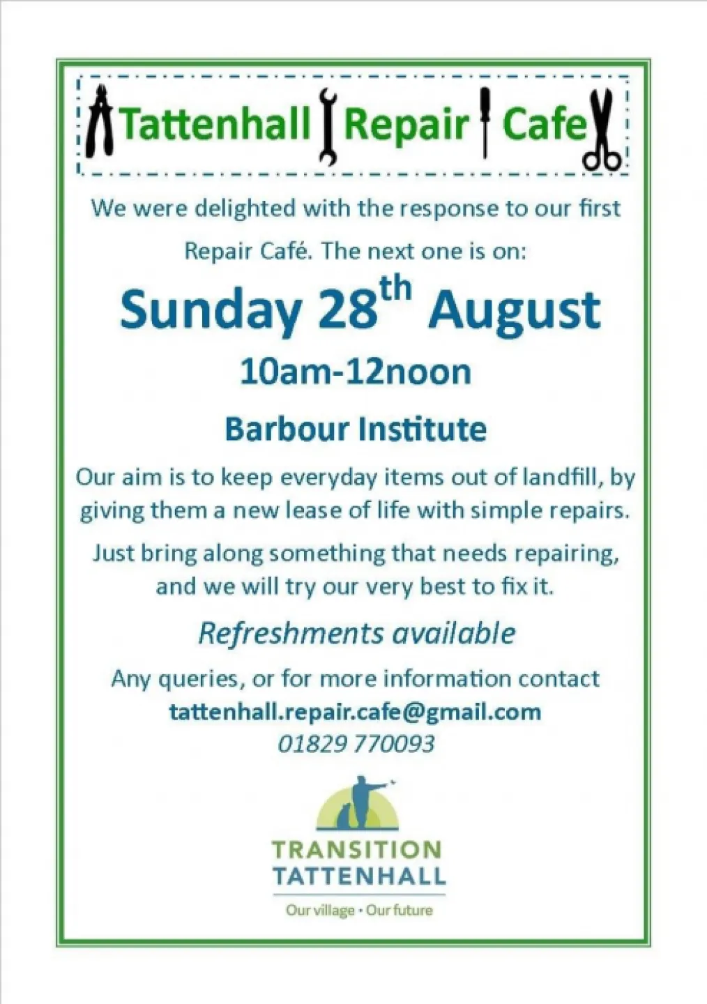 Tattenhall Repair Cafe