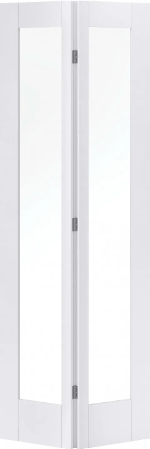 White Pattern 10 Glazed Bi Fold