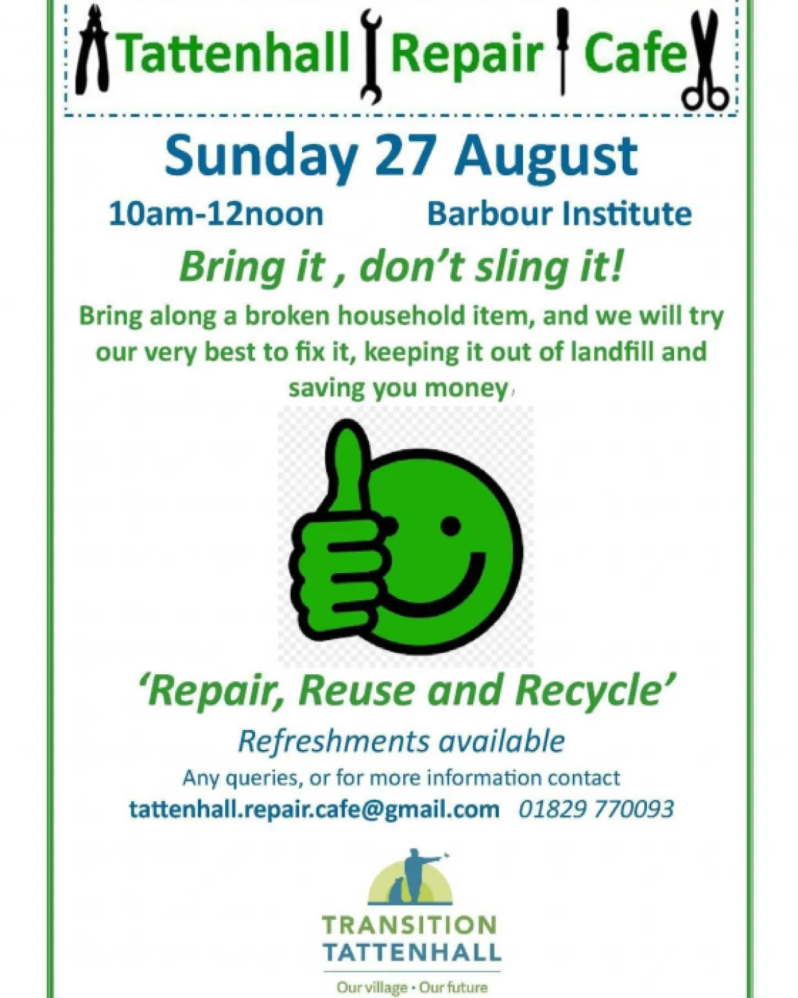 Tattenhall Repair Cafe