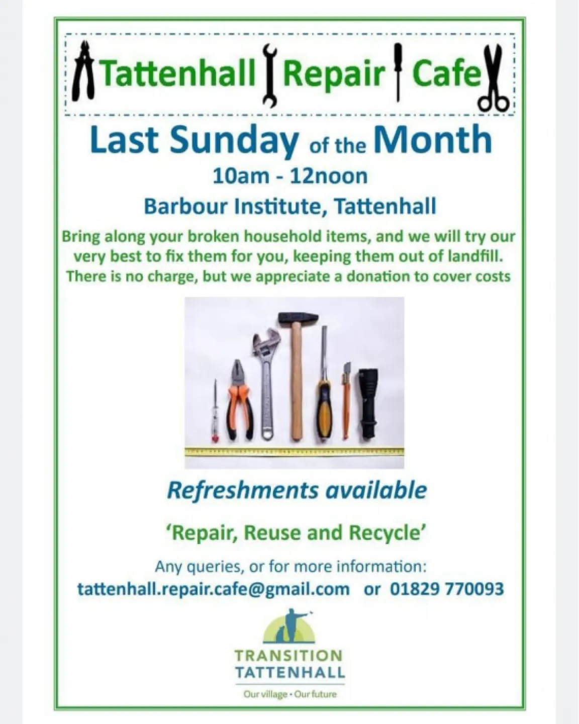 Repair Cafe &ndash; End of Month
