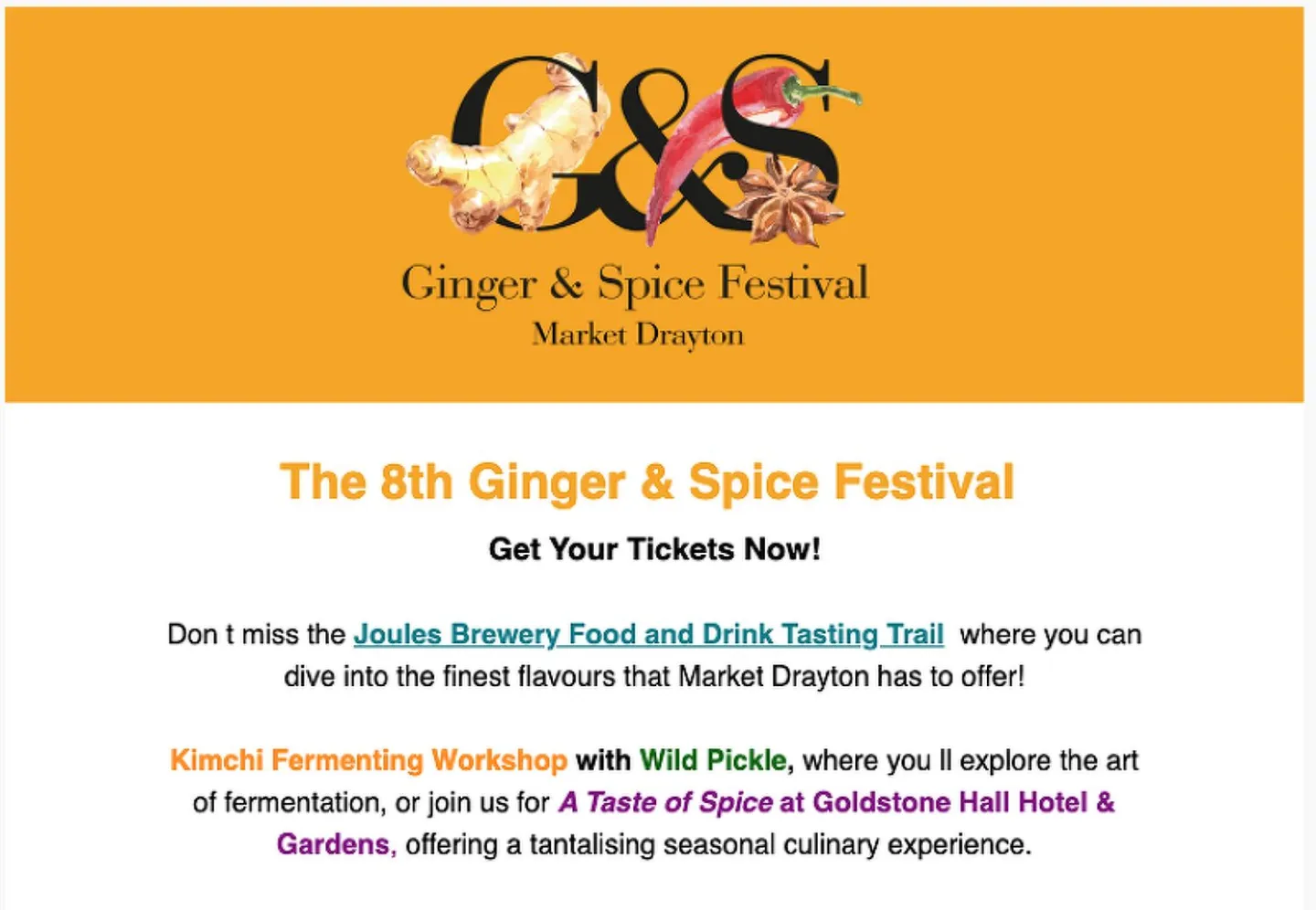 Ginger and Spice festival