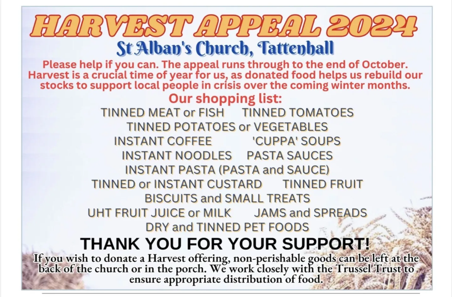 Harvest Appeal