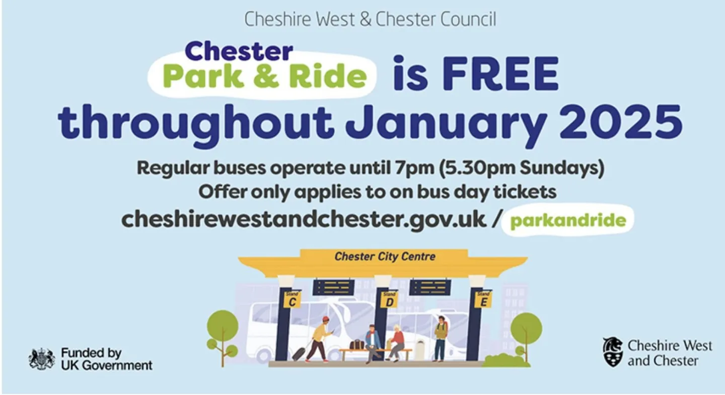 Free park and ride. In jan