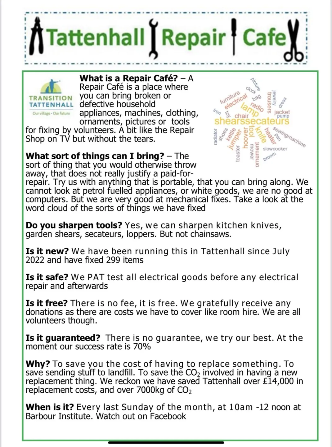 Tattenhall Repair Centre