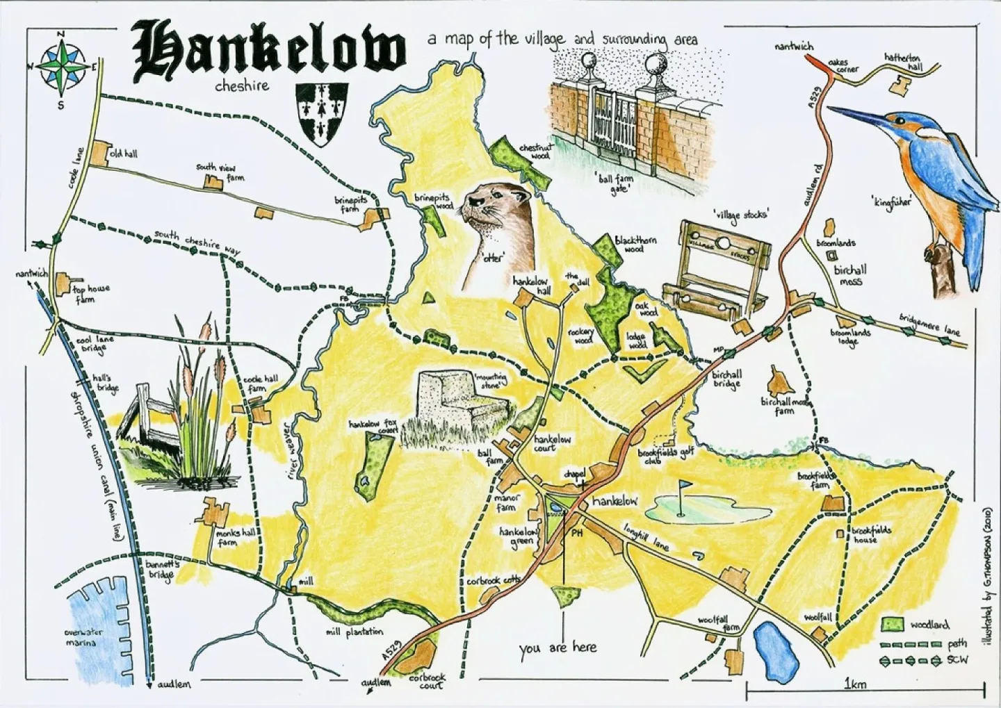 Hankelow Map