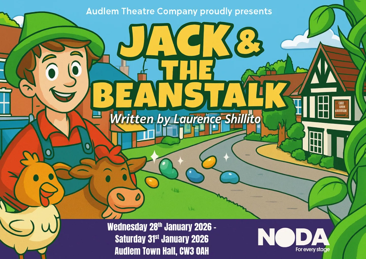 Jack and The Beanstalk Landscape Poster For Auditi