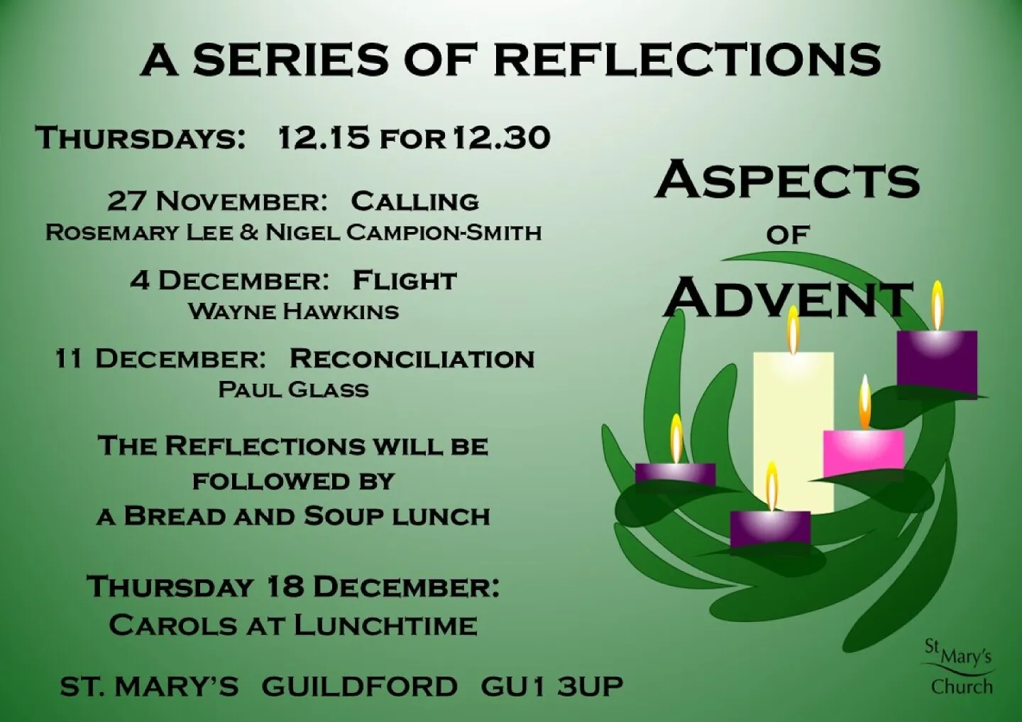 Aspects of Advent 2025