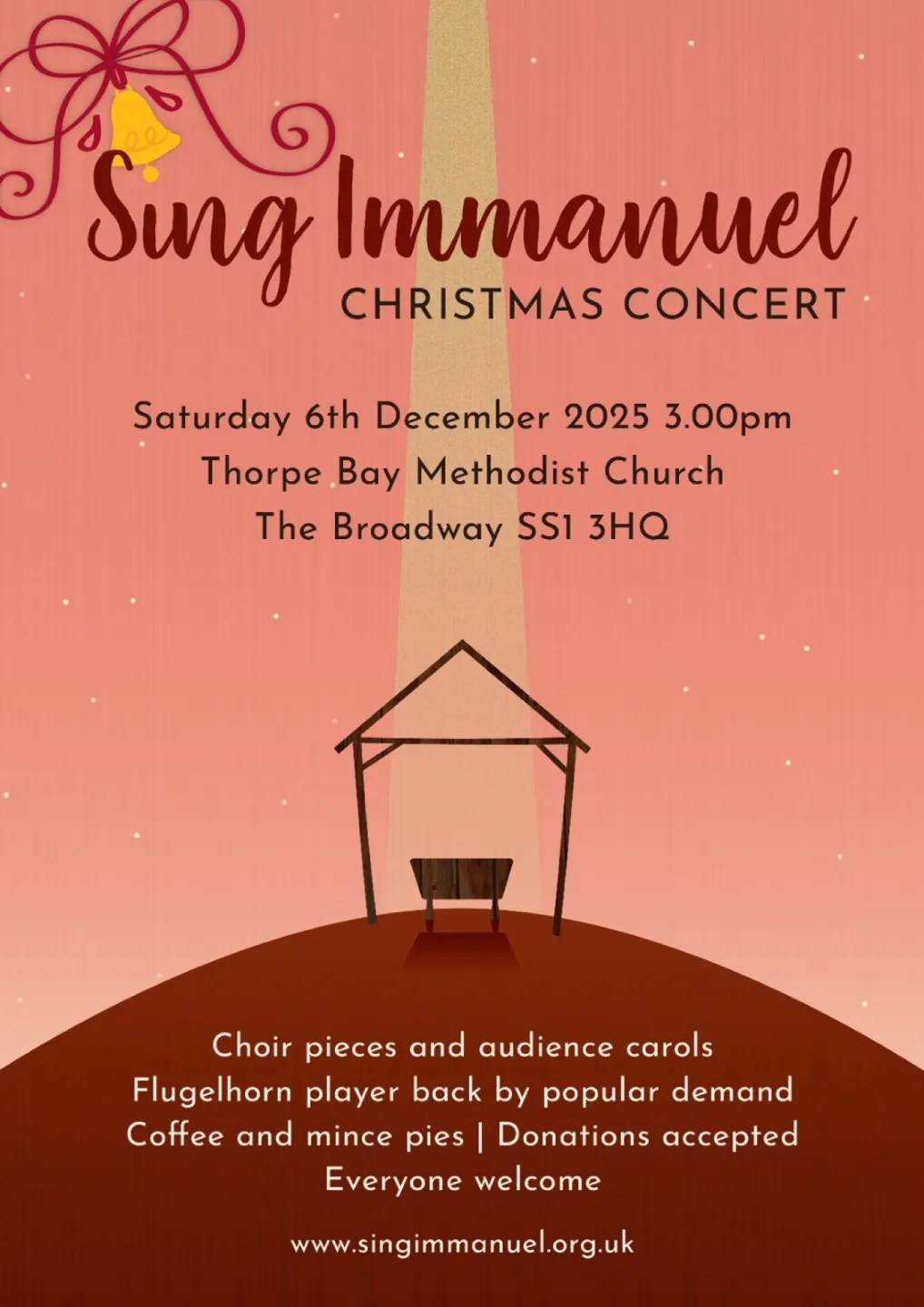 Sing Immanuel 6th December Thorpe Bay