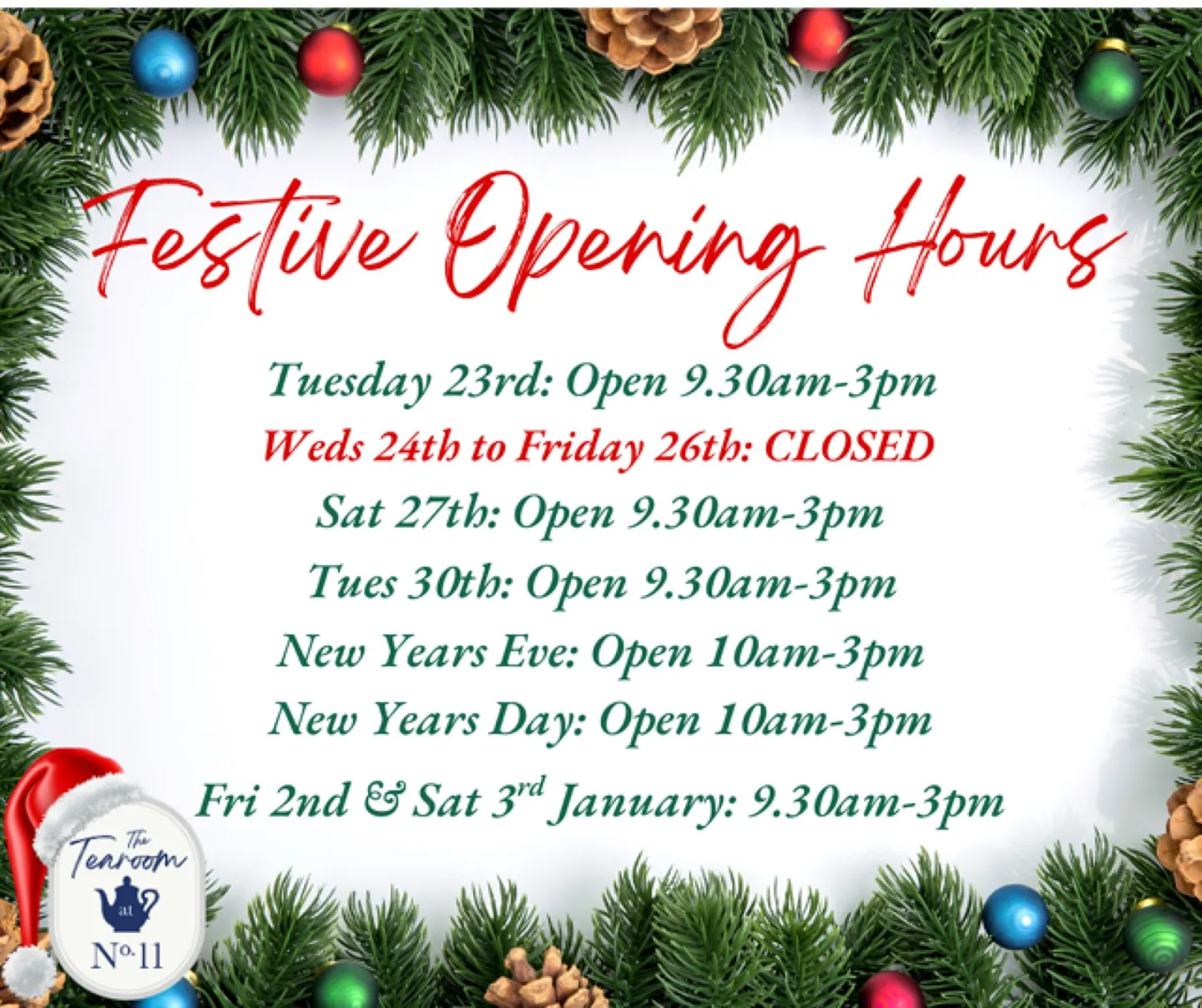 Tea Room Xmas Opening