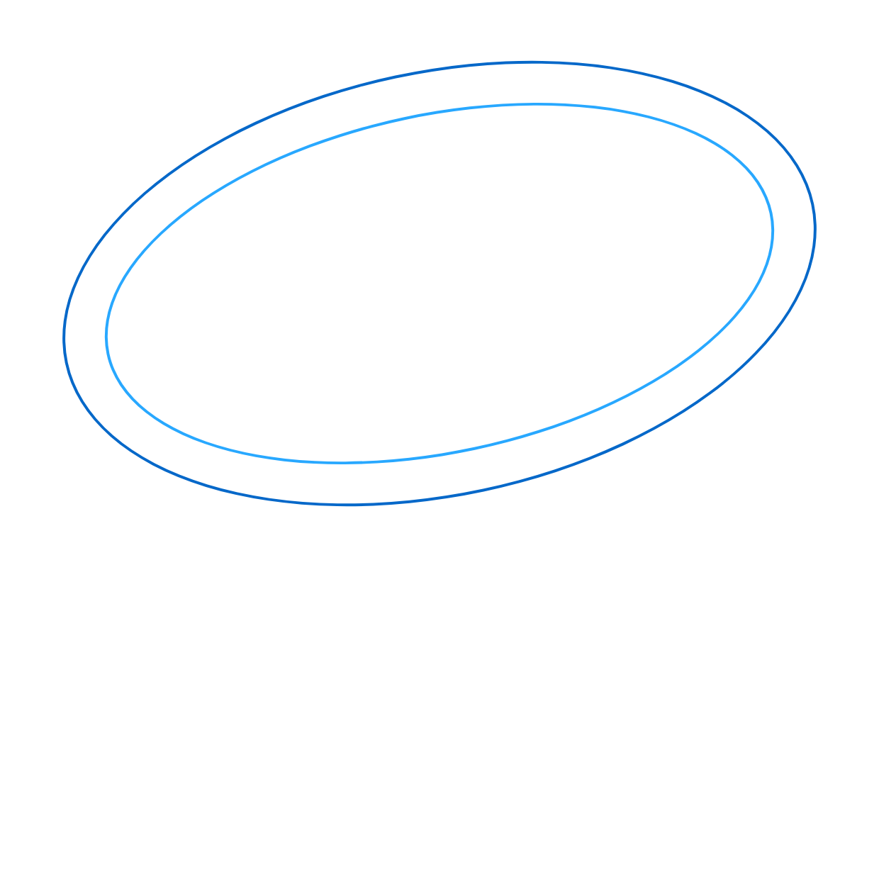 Decorative track ellipse
