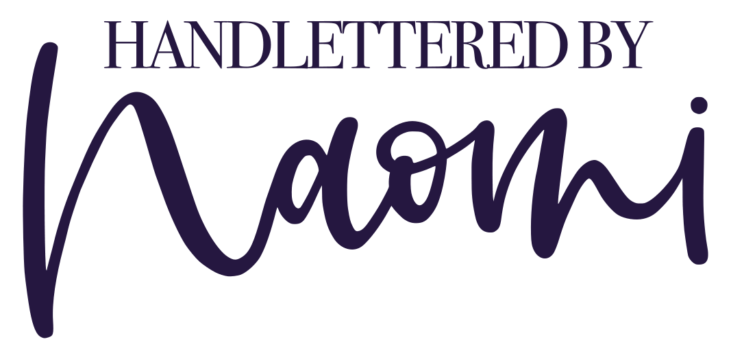 Handlettered by Naomi