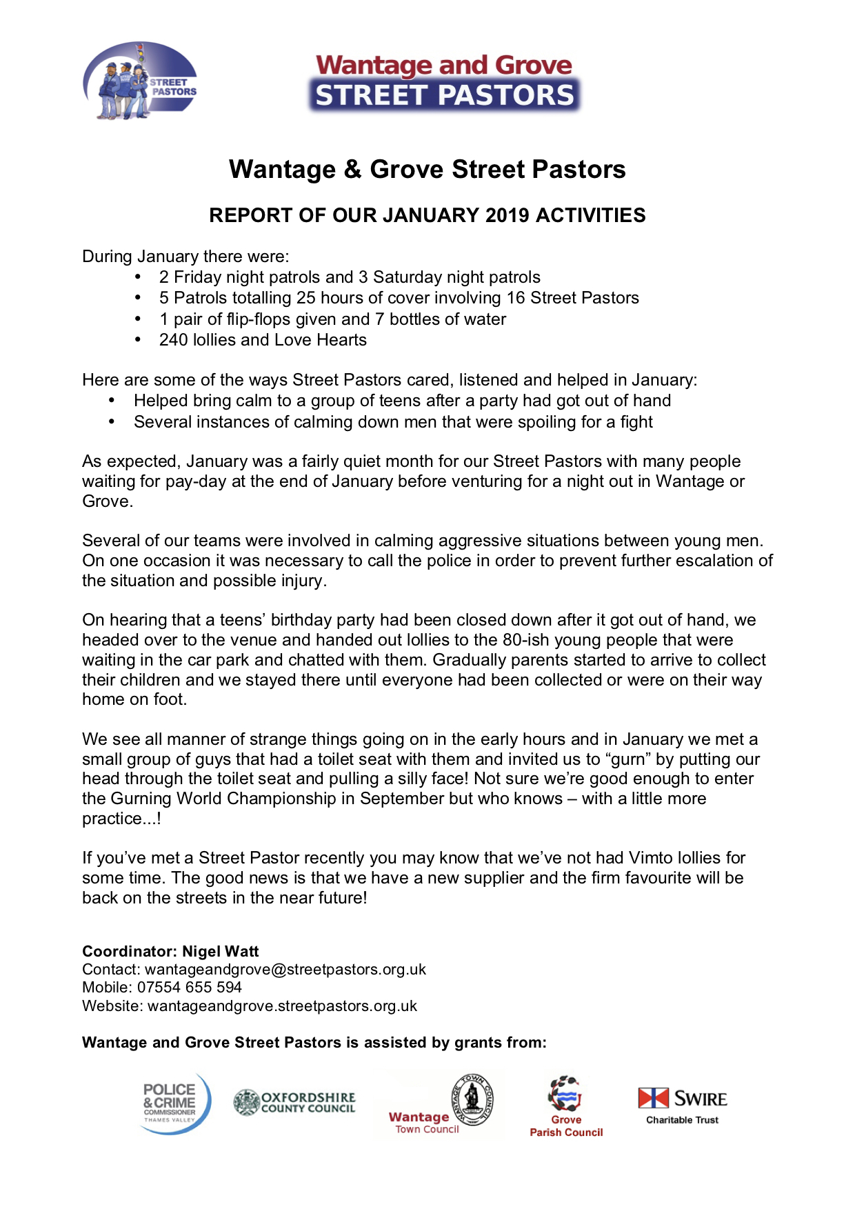 WGSP 01 2019 Report