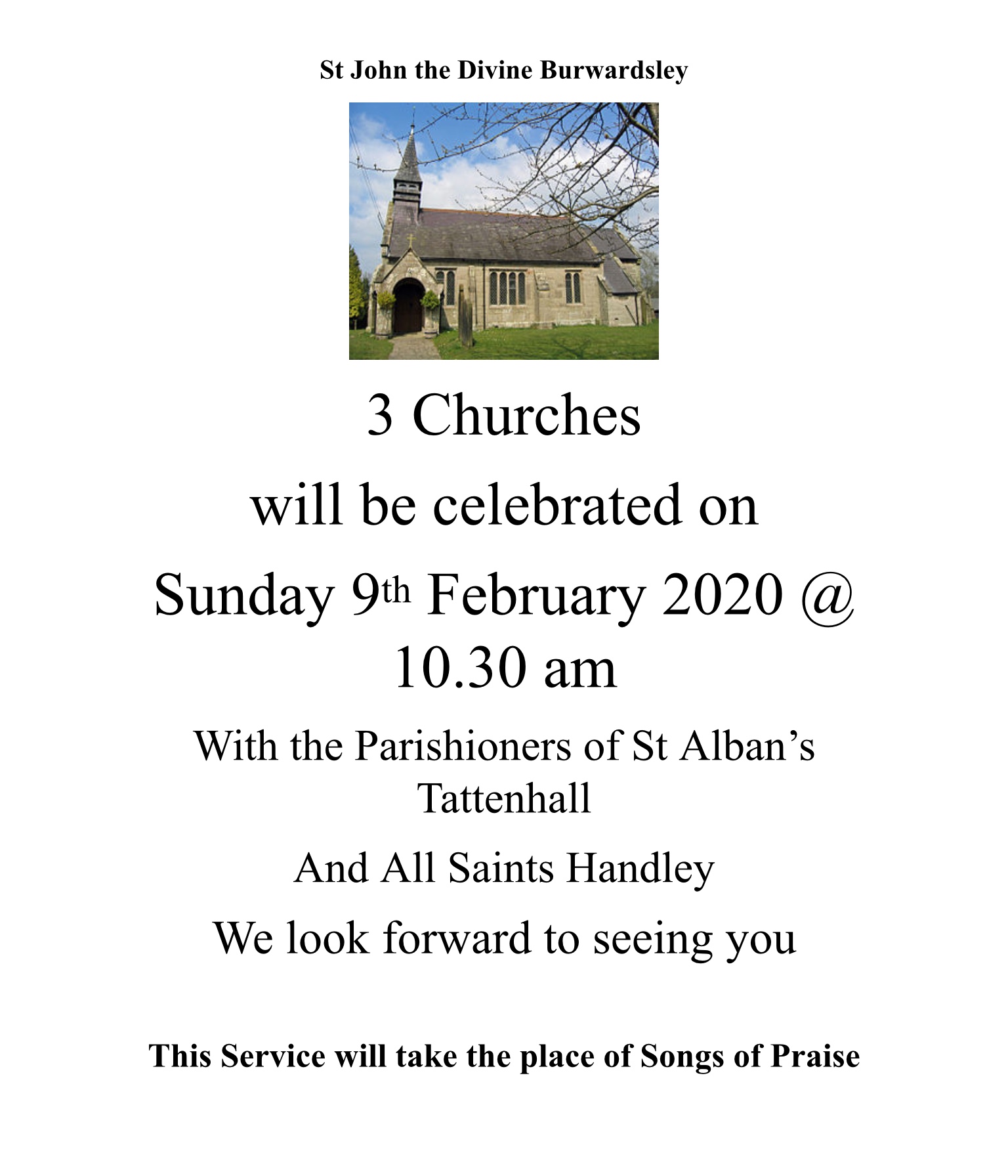 Burwardsley Service