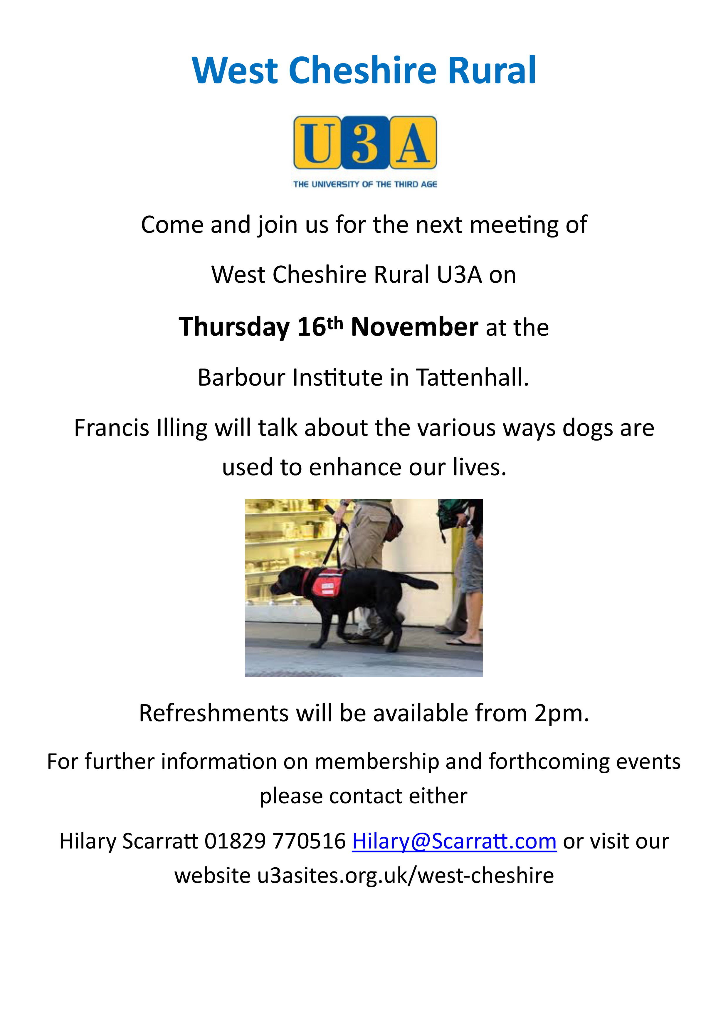 Francis Illing Novemberu3a