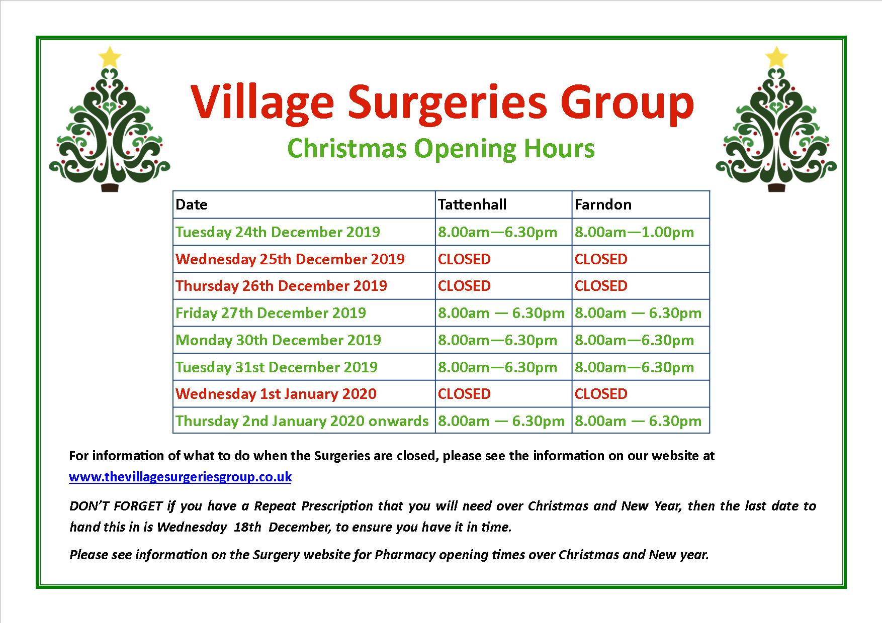 VSG Xmas Opening 2019