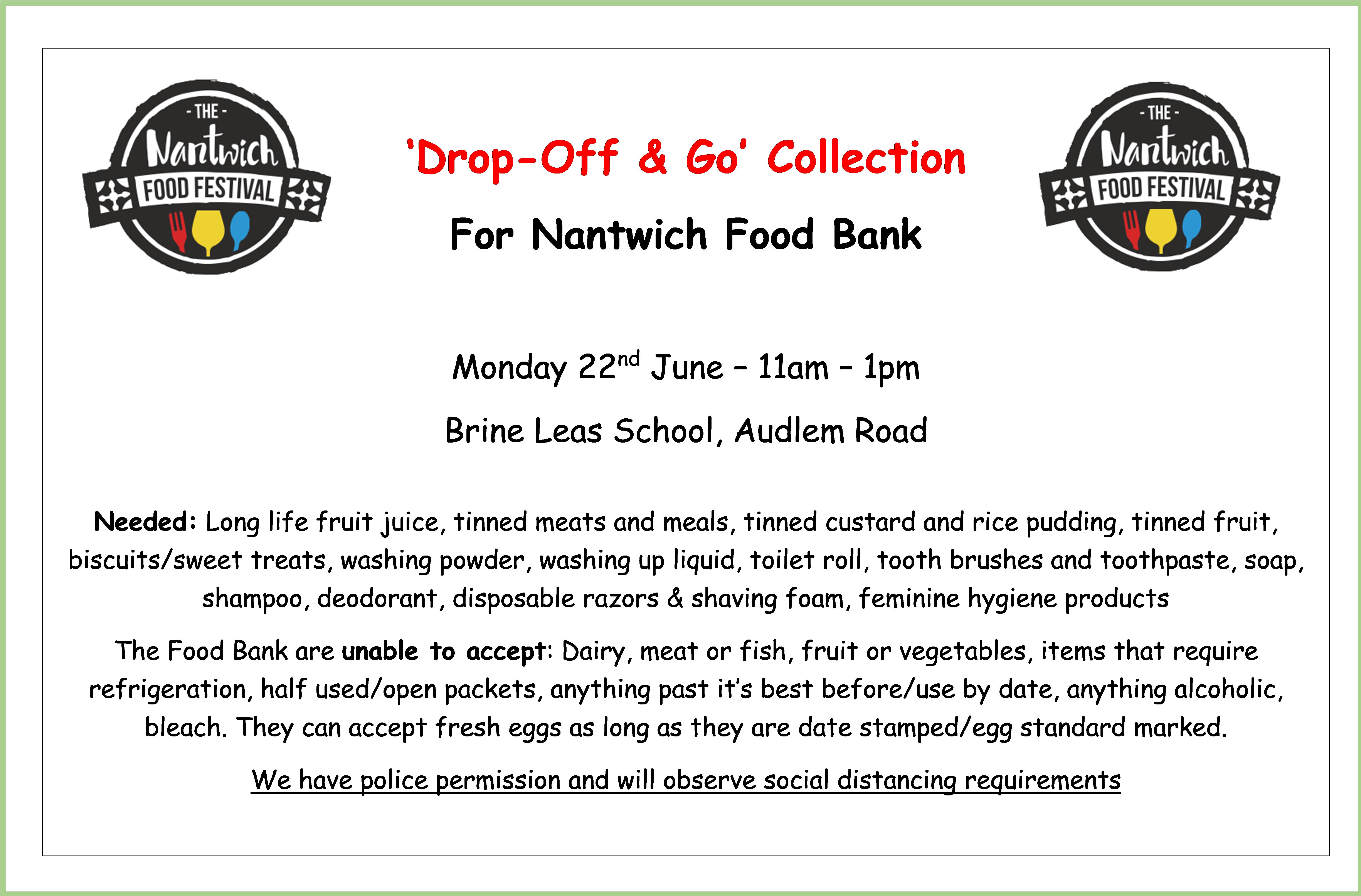 Food Bank 22 June