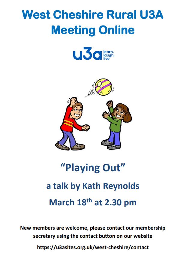 West Cheshire U3A Mar 2021 Flyer