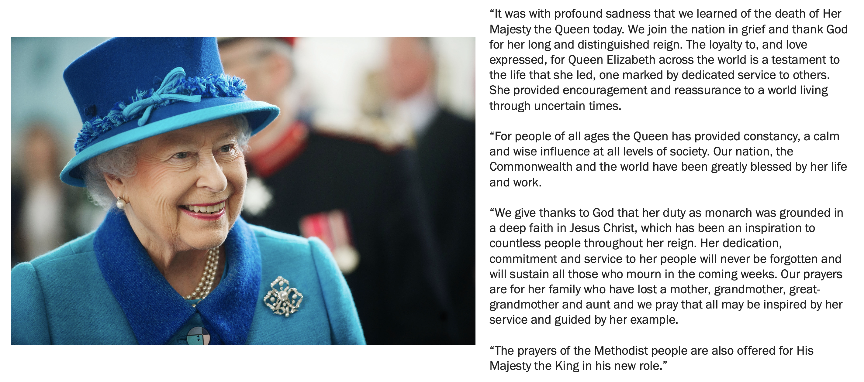 Queen Elizabeth II Statement