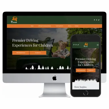 Desktop and mobile screenshots of the Mini Off Rovers website