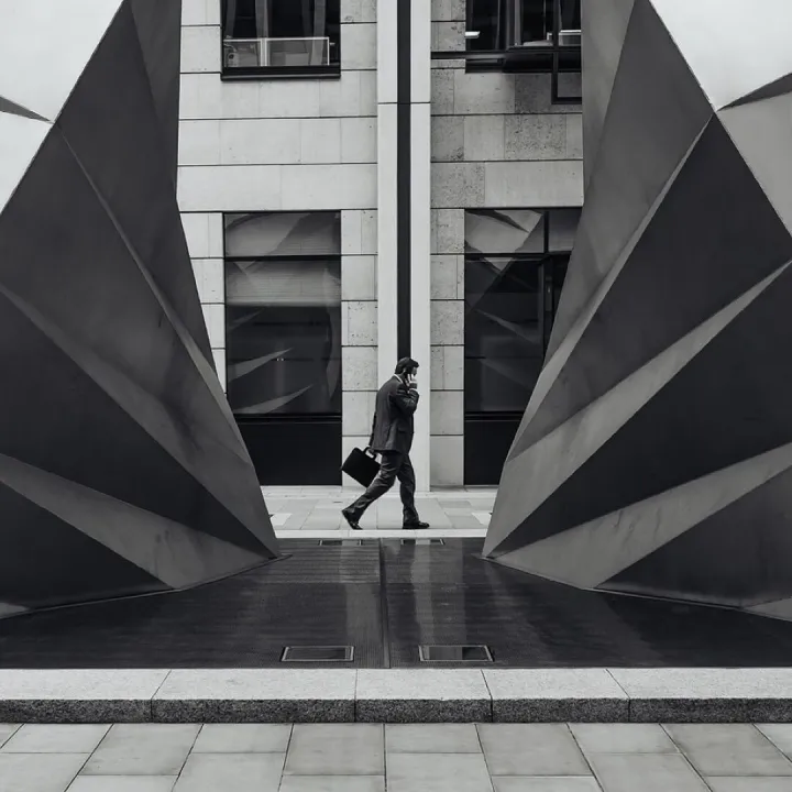 Businessman in the city