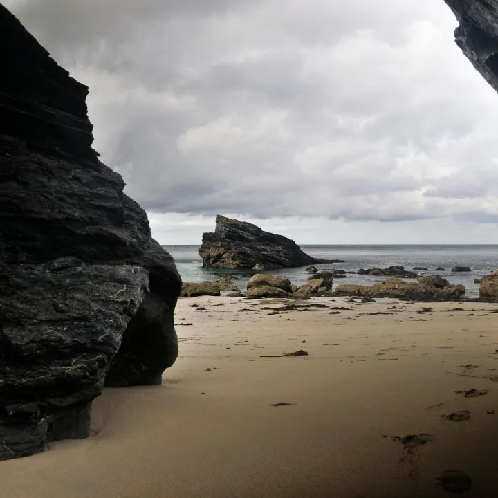 Explore the stunning rocky beach landscape