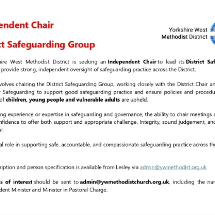Independent Chair – District Safeguarding Group