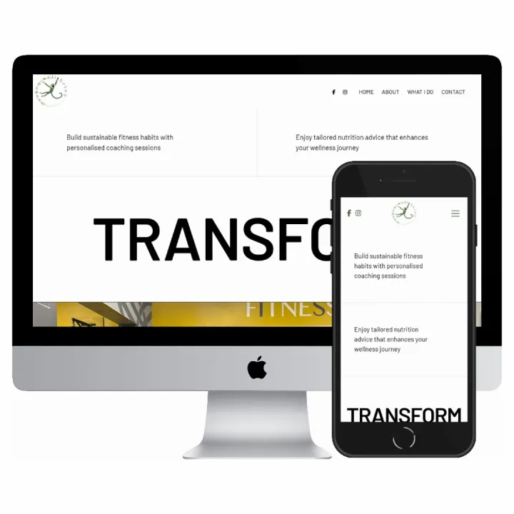 Desktop and mobile screenshots of the Monkey Well-being website