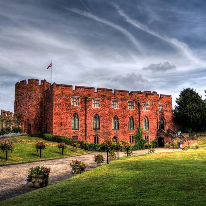 Shrewsbury Castle in red sandstone, Shrewsbury, Shropshire