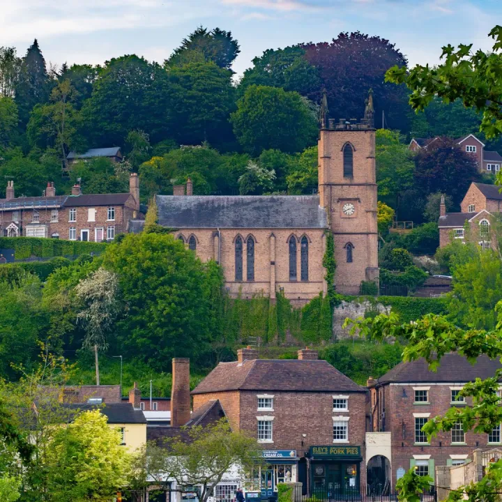 A picturesque view of St. Luke's Church and