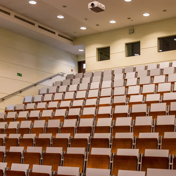 Lecture theatre with seating