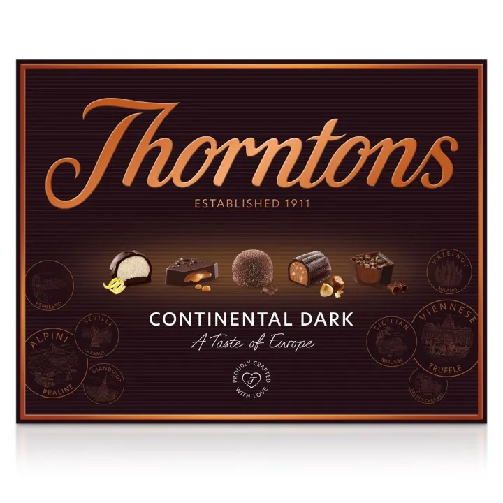Thorntons Continental dark chocolates, 264g box
