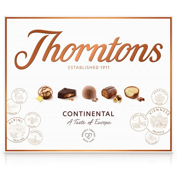 Thorntons Continental chocolates, 454g box