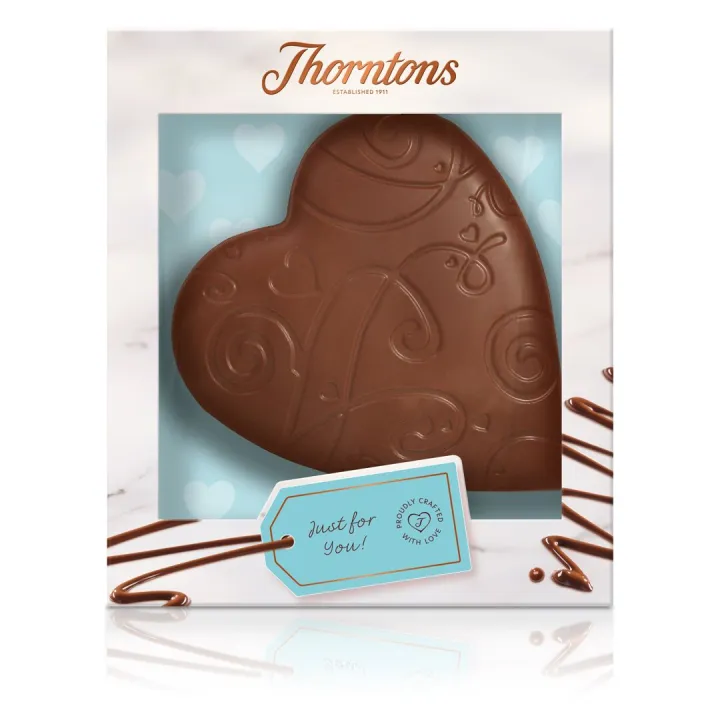 Thorntons chocolate lace heart